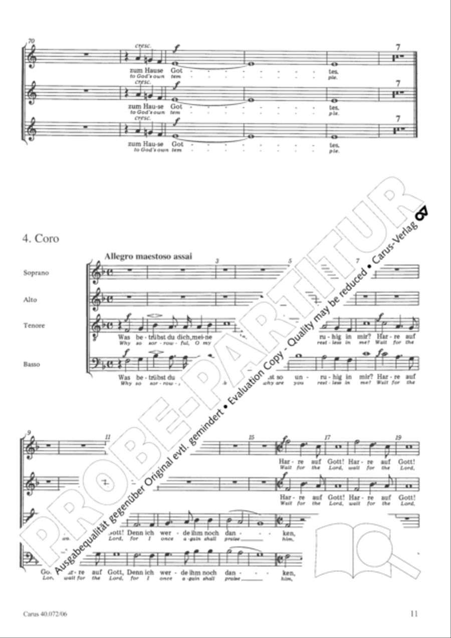 Psalm 42 4-Part scores gallery preview page 12