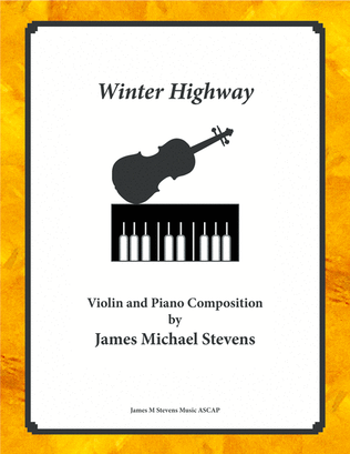 Book cover for Winter Highway - Violin & Piano