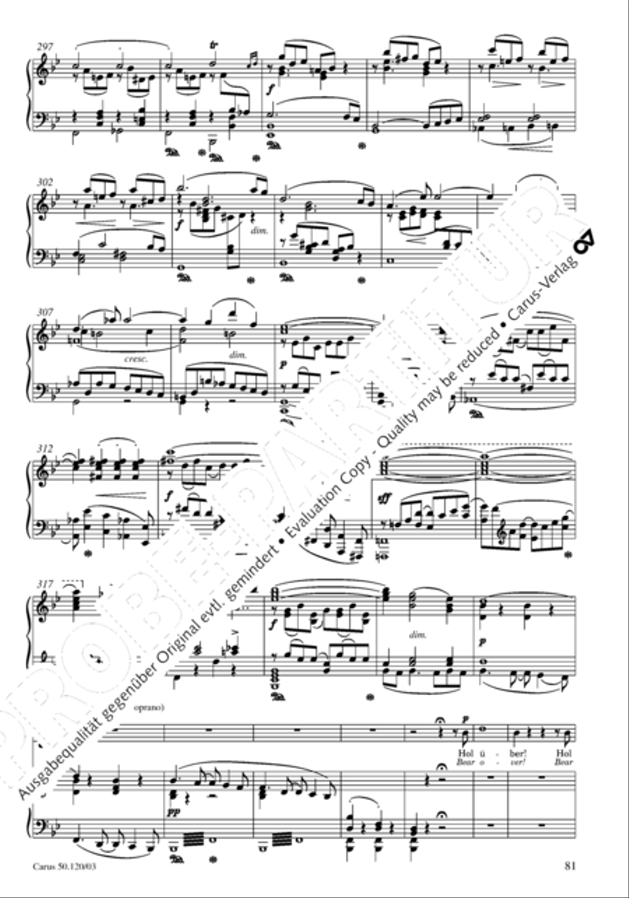 Christoforus + Das Tochterlein des Jairus (Gesamtausgabe, Bd. 9) 4-Part scores gallery preview page 82