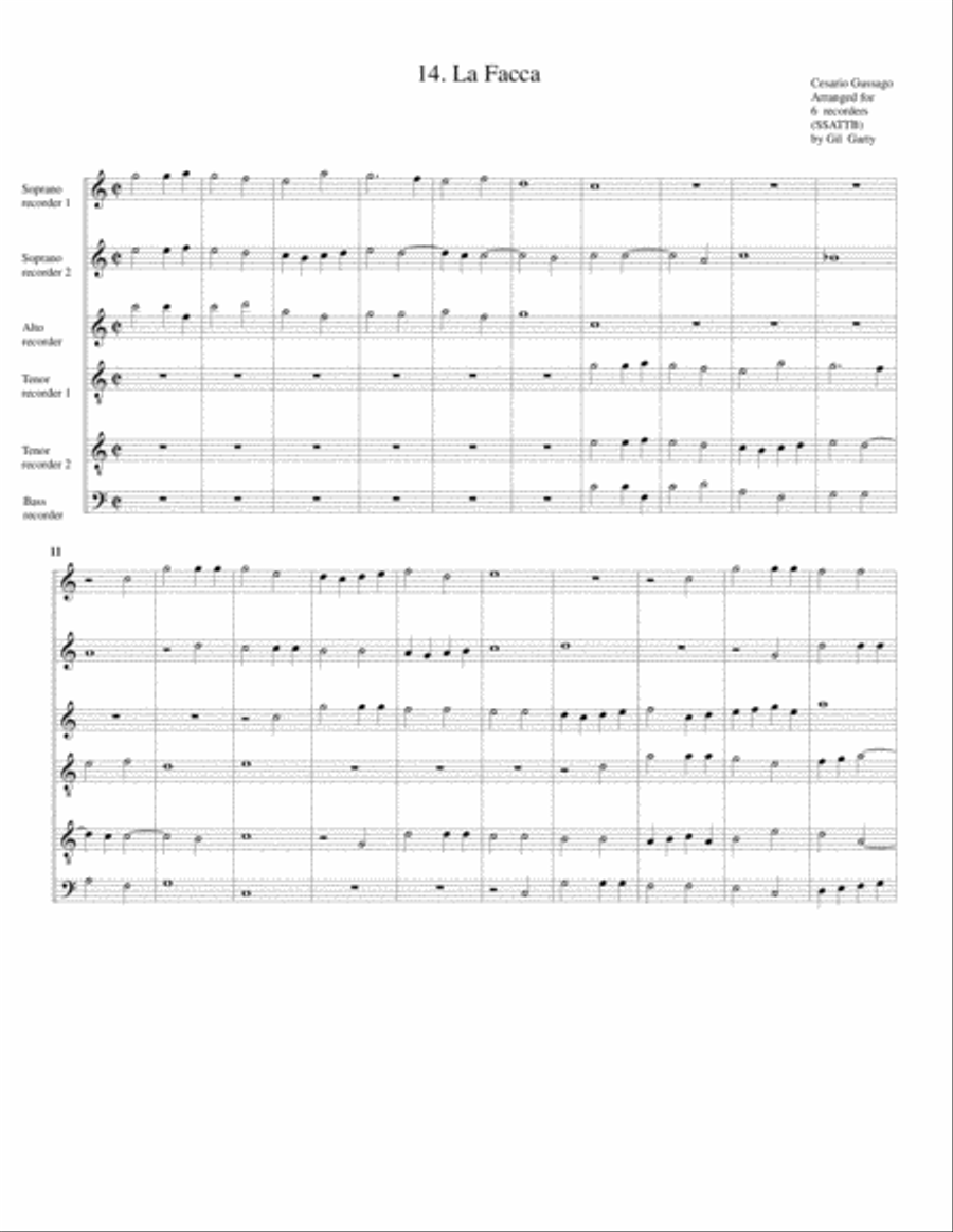 Sonata no.14 a6 (28 Sonate a quattro, sei et otto, con alcuni concerti (1608)) 