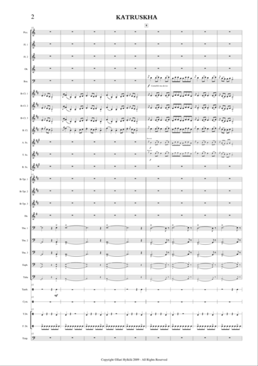 KATRUSKHA for Concert Band Concert Band scores gallery preview page 2