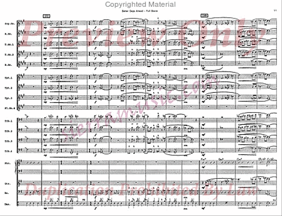 Better Days Ahead Big Band scores gallery preview page 12