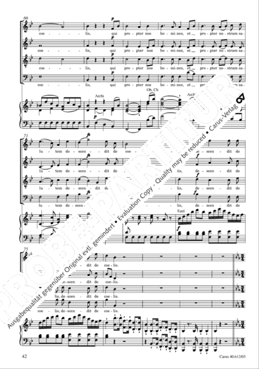 Harmoniemesse in B 4-Part scores gallery preview page 43