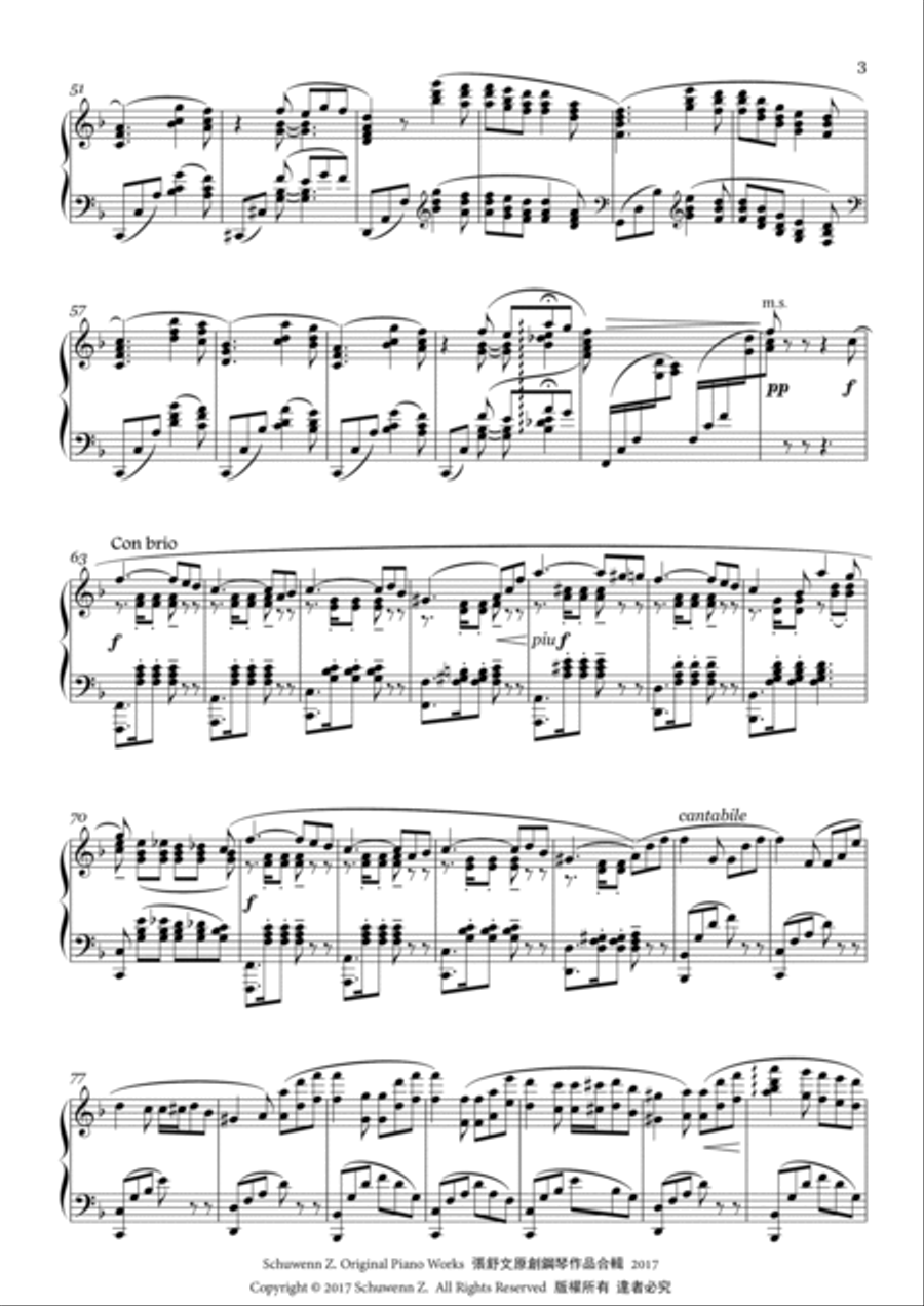 Romance brillante in F major Piano Solo scores gallery preview page 3