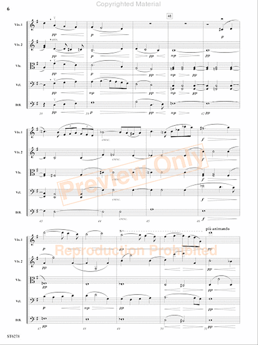 Elegy String Orchestra scores gallery preview page 7
