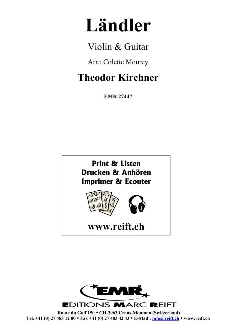 Landler Landler Violin scores gallery preview page 1