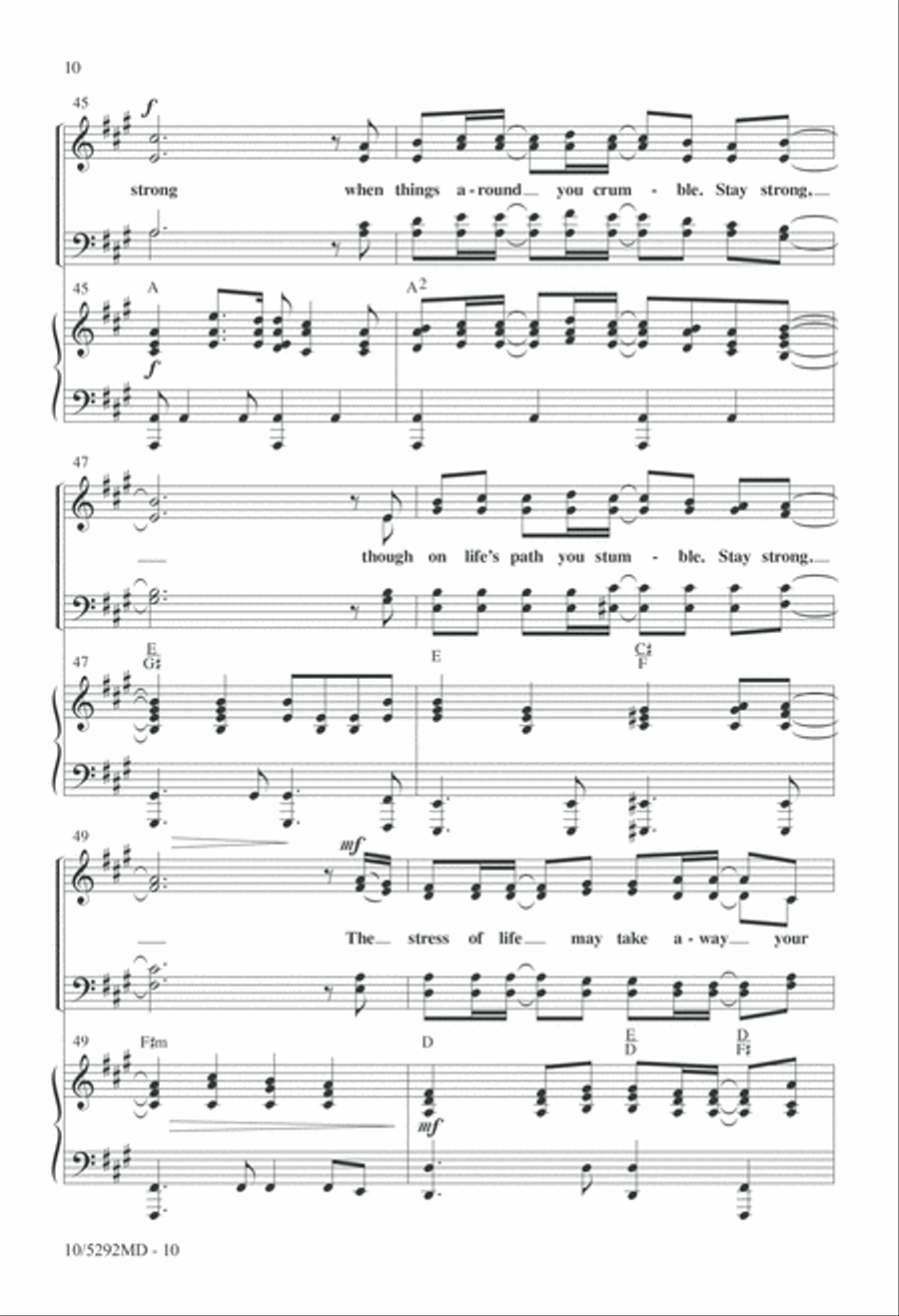 Stay Strong 4-Part scores gallery preview page 10