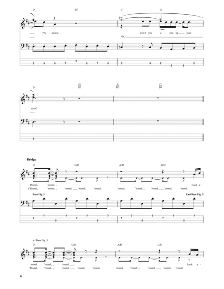 Dear Prudence Dear Prudence Guitar Tablature scores gallery preview page 4