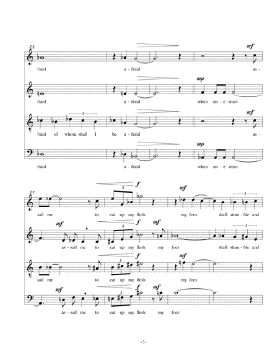 Psalm 27 Psalm 27 4-Part scores gallery preview page 4