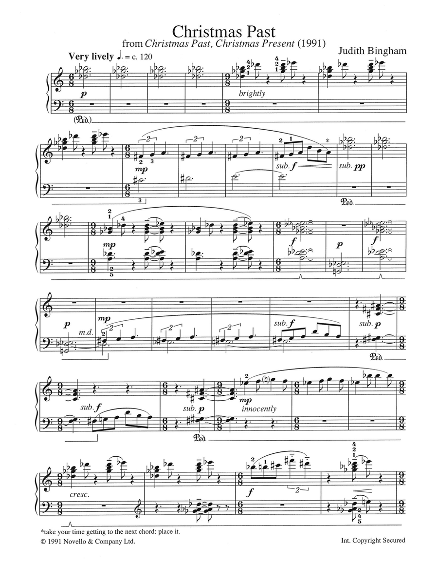 Christmas Past (from Christmas Past, Christmas Present) Piano Solo scores gallery preview page 1