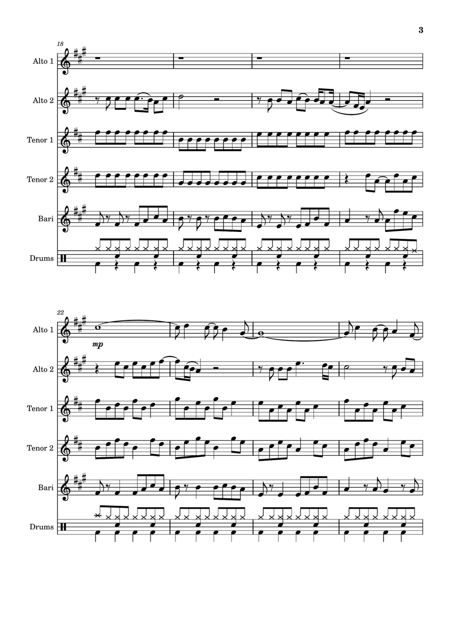Flowers Tenor Saxophone scores gallery preview page 3