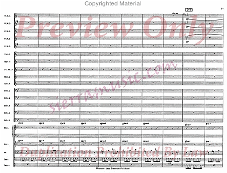 Minuano (six eight) Big Band scores gallery preview page 26