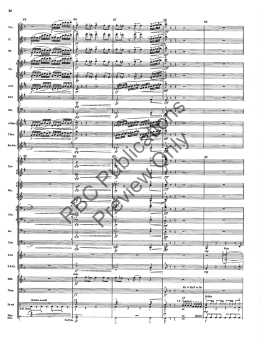 Magnum Blues Concert Band scores gallery preview page 15
