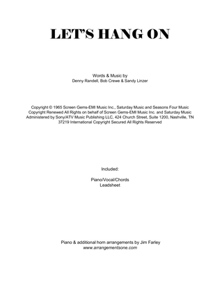 Book cover for Let's Hang On