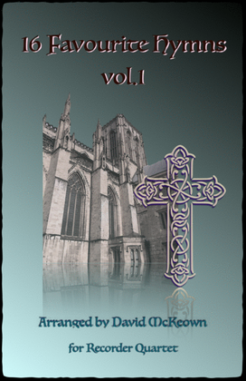 Book cover for 16 Favourite Hymns Vol.1 for Recorder Quartet