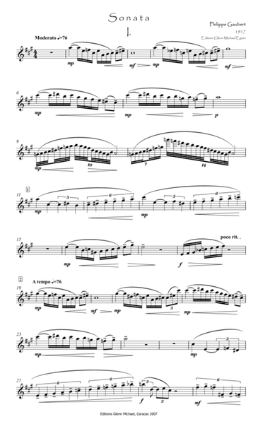 Sonata for Flute & piano image number null