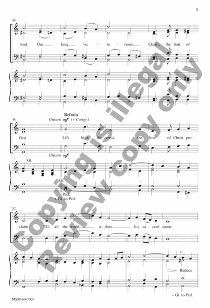 Lift High the Cross (Choral Score) image number null