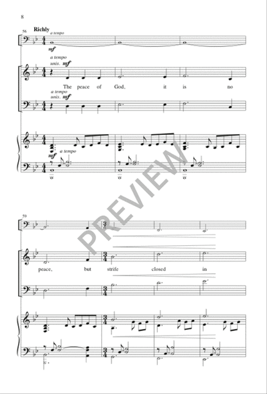 The Peace of God The Peace of God 4-Part scores gallery preview page 8