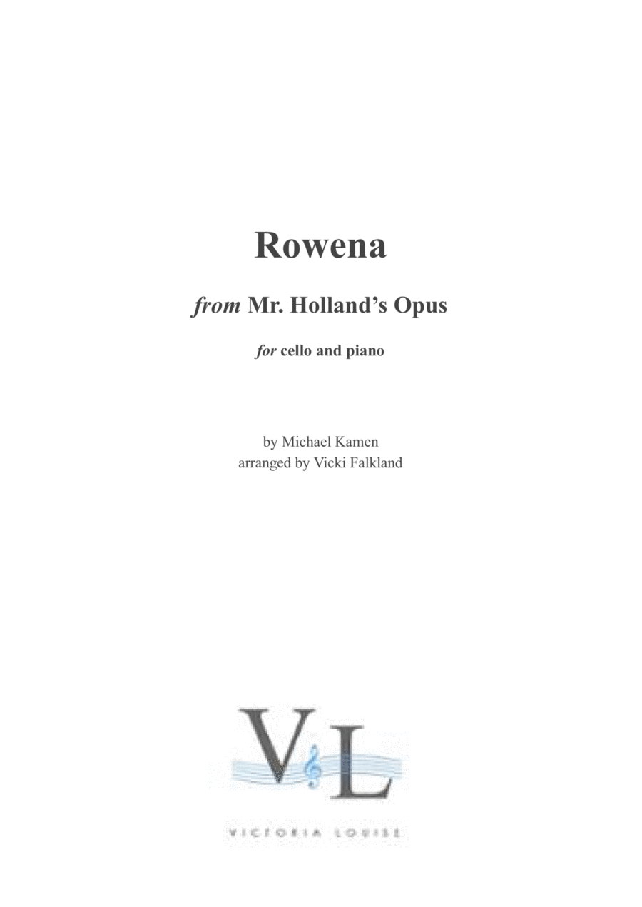 Rowena Piano scores gallery preview page 1