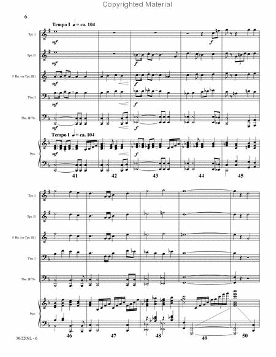 The Day of Resurrection Brass Ensemble scores gallery preview page 7