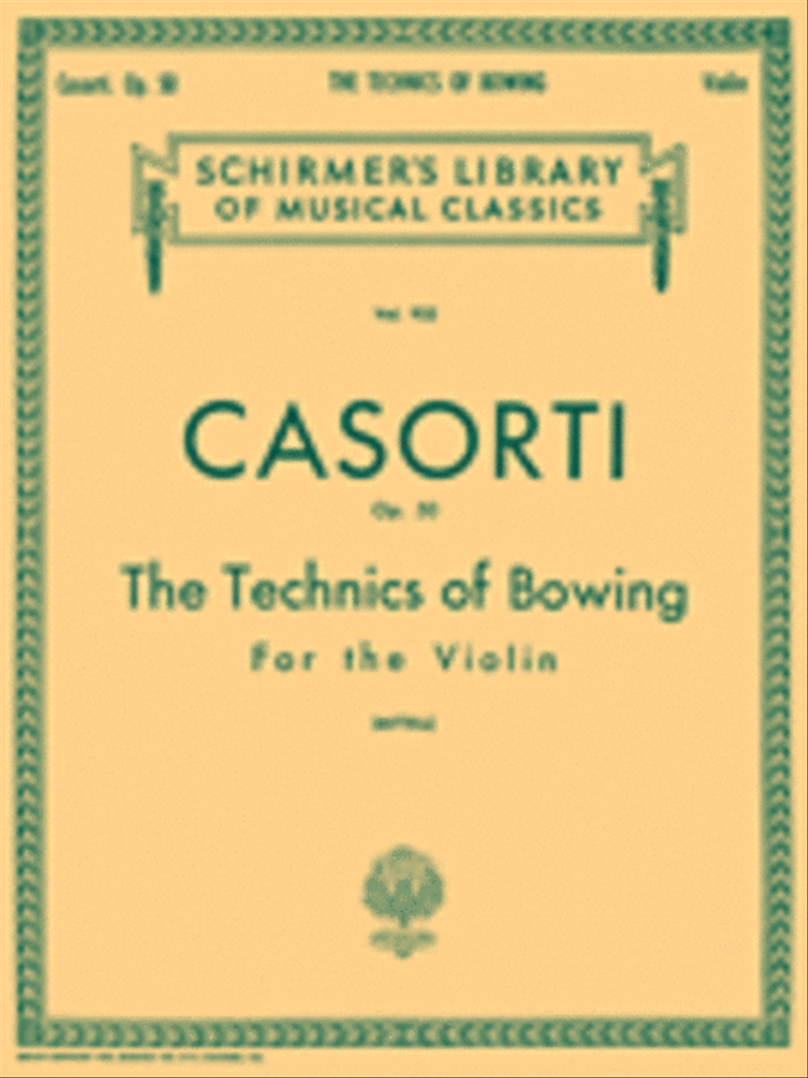 Technics of Bowing, Op. 50 Violin - Sheet Music