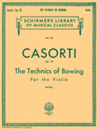Book cover for Technics of Bowing, Op. 50