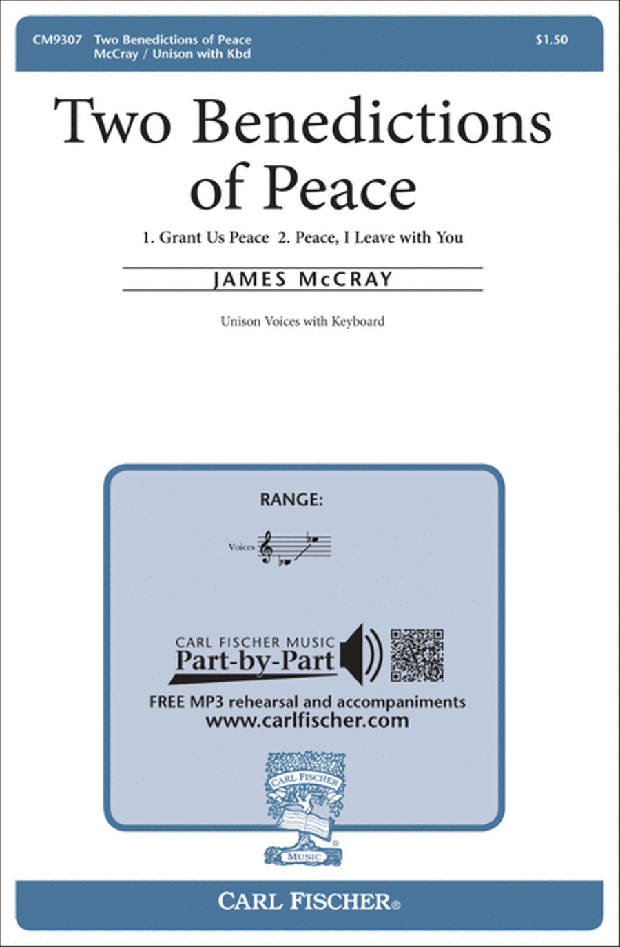 Two Benedictions of Peace Choir scores gallery preview page 1