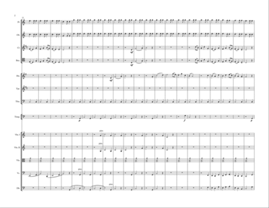 Symphony (No.1) in C - III - Presto-Scherzo Small Ensemble scores gallery preview page 2