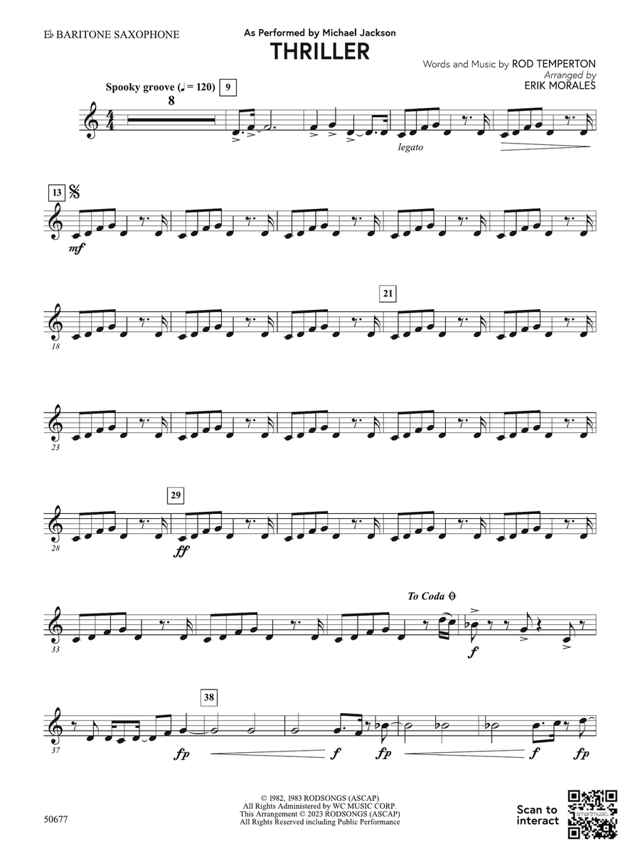 Thriller: E-flat Baritone Saxophone