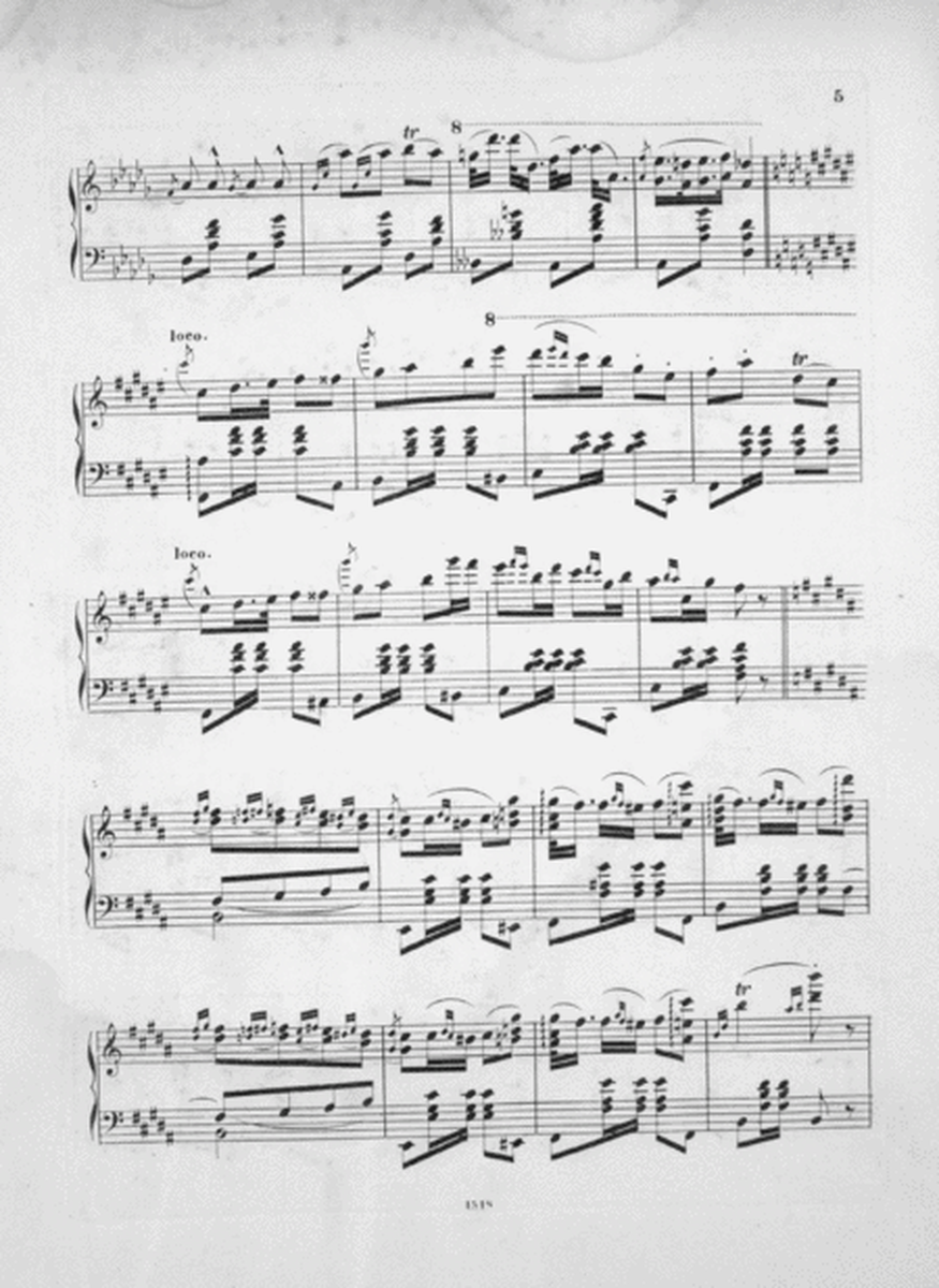 (Liebchen) SweetHeart's Polka. Morceau de Concert for Piano