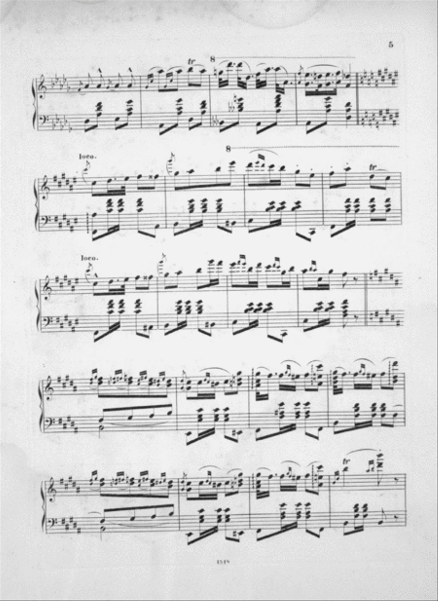 (Liebchen) SweetHeart's Polka. Morceau de Concert for Piano Piano Solo scores gallery preview page 4