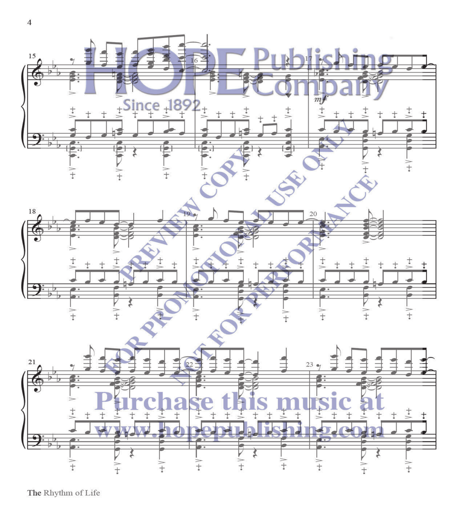 The Rhythm of Life 5-Octaves scores gallery preview page 4
