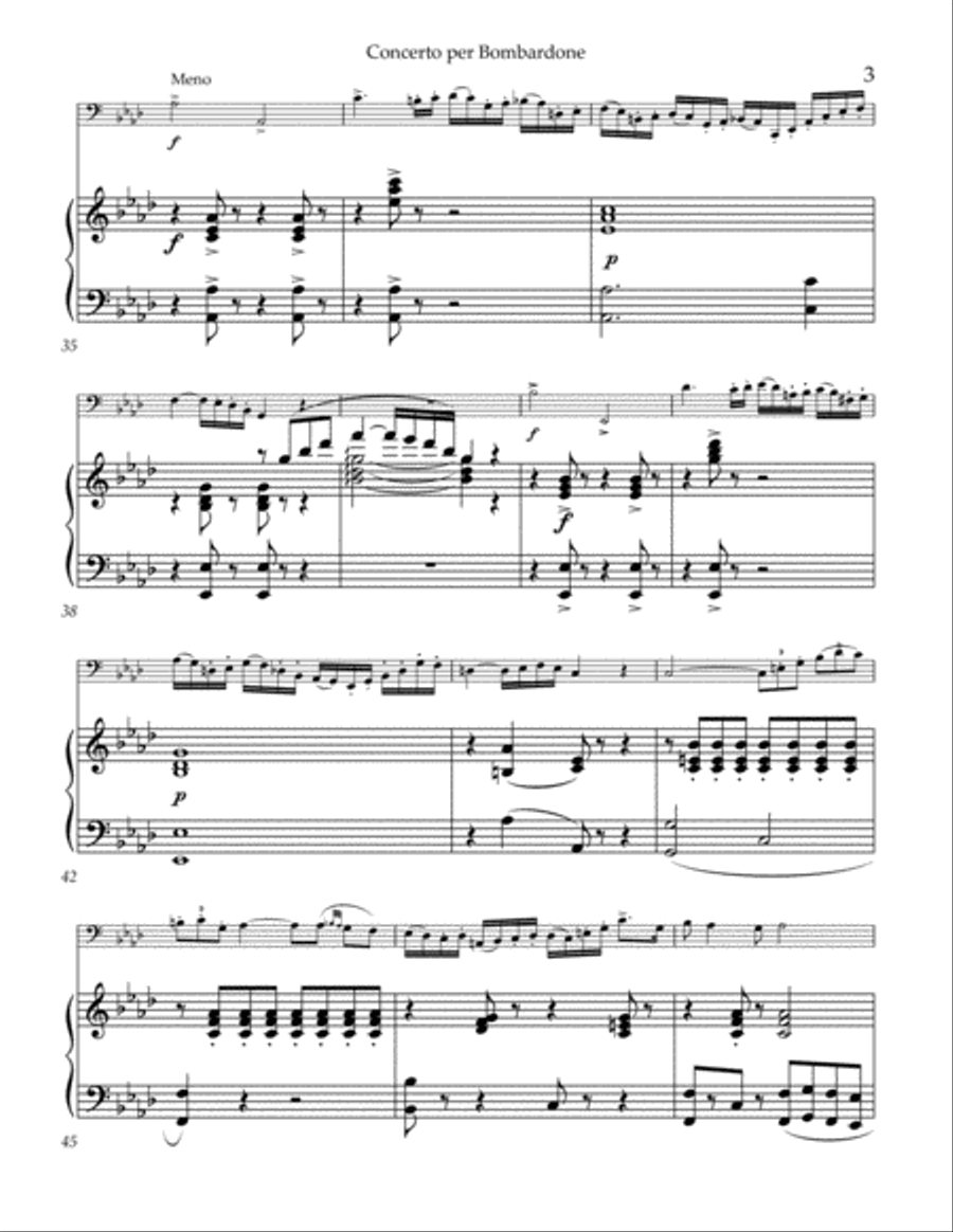 Concerto per Bombardone Tuba scores gallery preview page 4