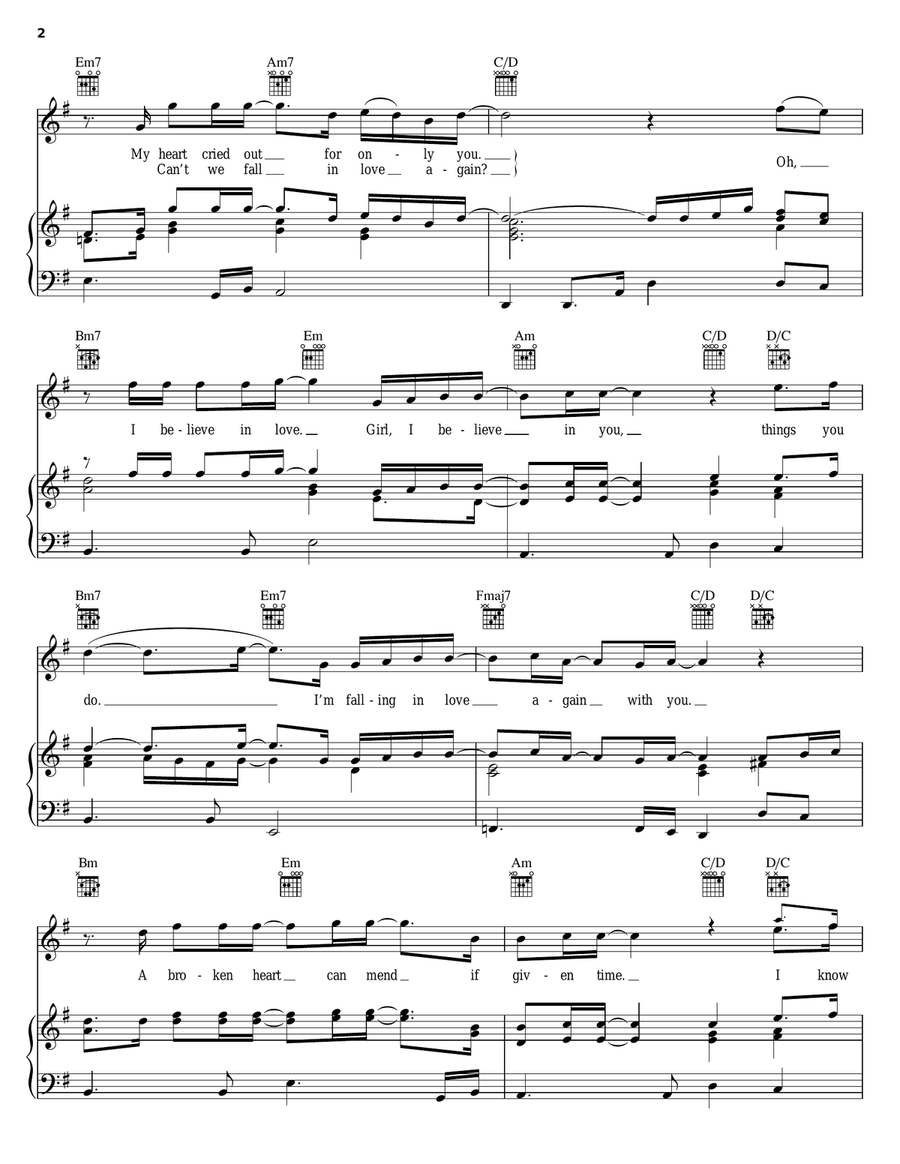 Love Is Forever Piano, Vocal, Guitar scores gallery preview page 2