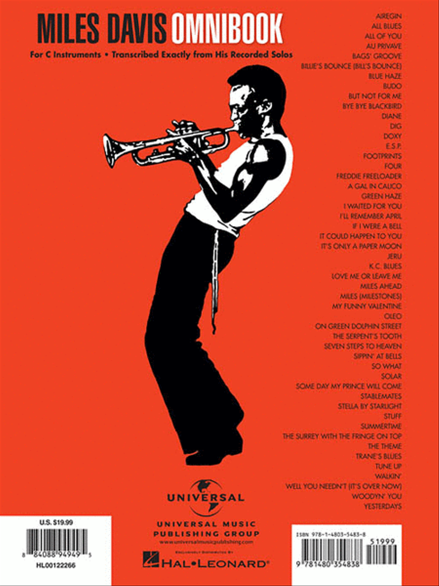 Miles Davis Omnibook C Instrument scores gallery preview page 2