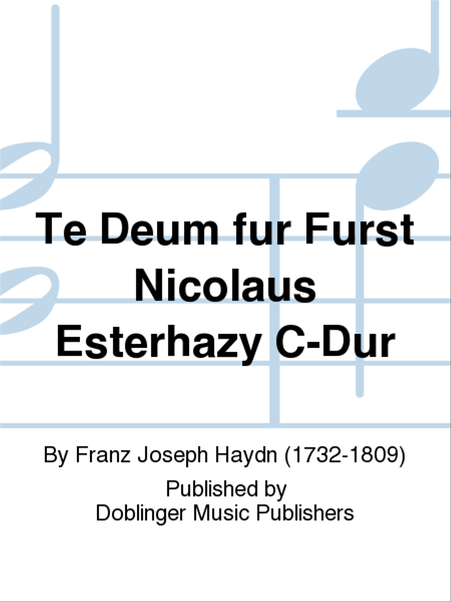 Te Deum fur Furst Nicolaus Esterhazy C-Dur Choir scores gallery preview page 1