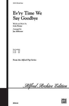 Book cover for Ev'ry Time We Say Goodbye