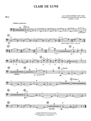 Clair de lune: String Bass