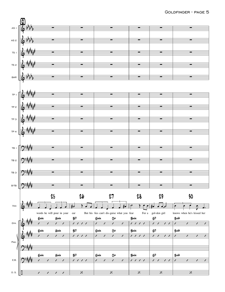 Goldfinger Jazz Ensemble scores gallery preview page 5