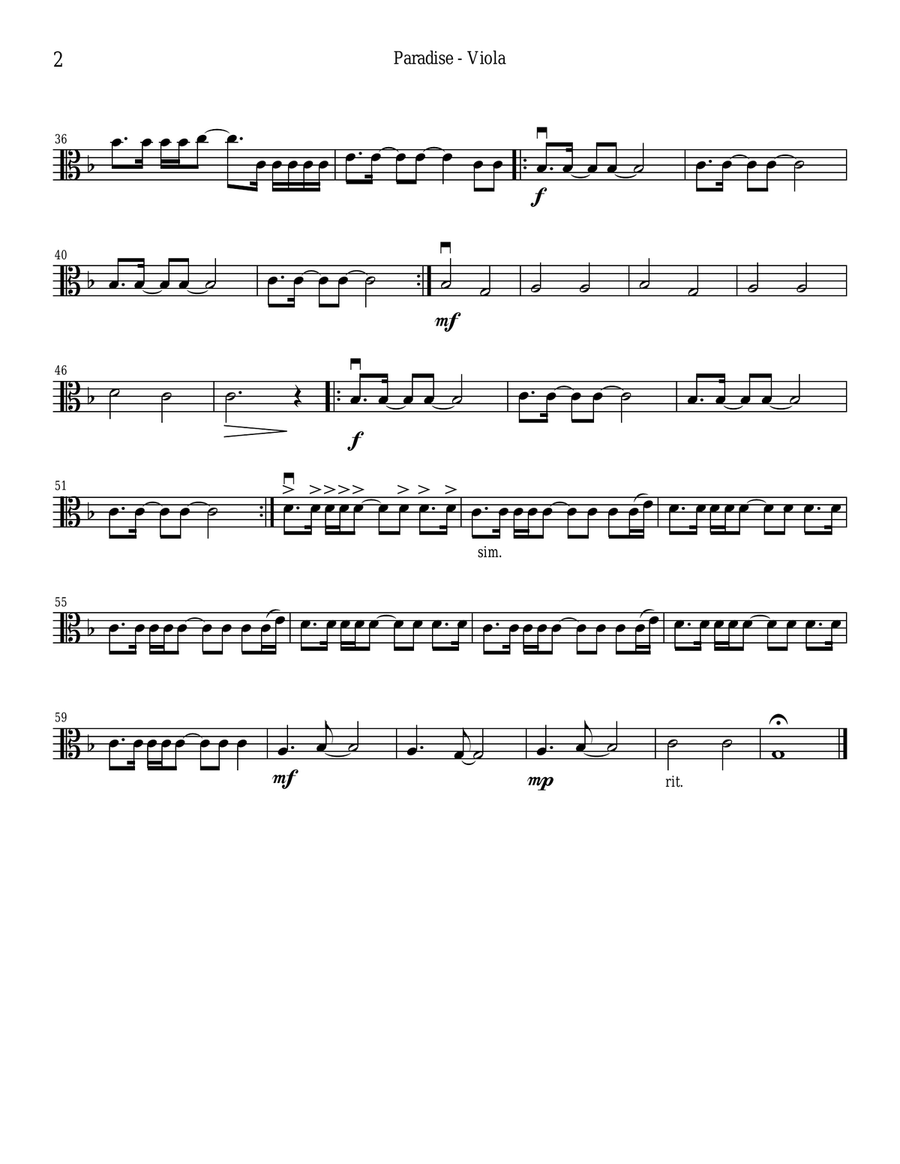 Paradise String Quartet scores gallery preview page 6