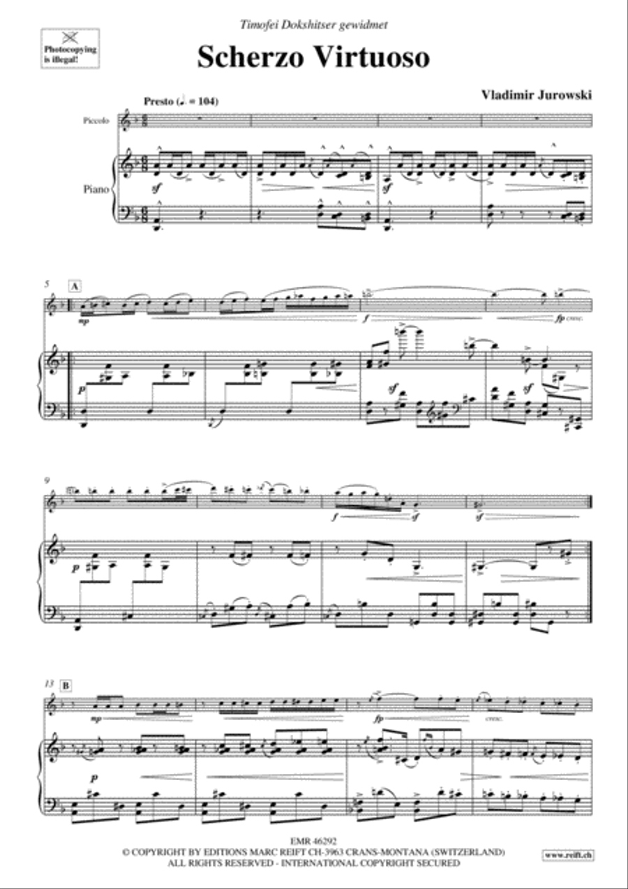 Scherzo Virtuoso Scherzo Virtuoso Piccolo scores gallery preview page 4