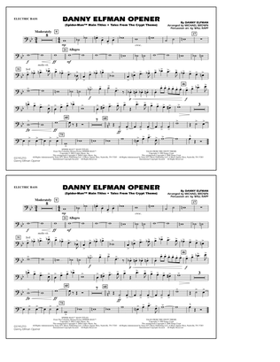 Danny Elfman Opener - Electric Bass