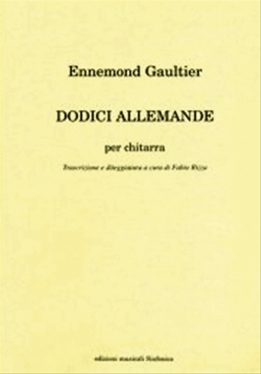 Dodici Allemande Guitar scores gallery preview page 1