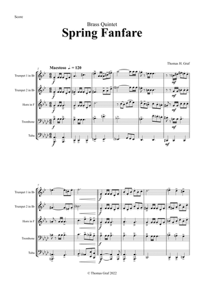 Spring Fanfare - Brass Quintet