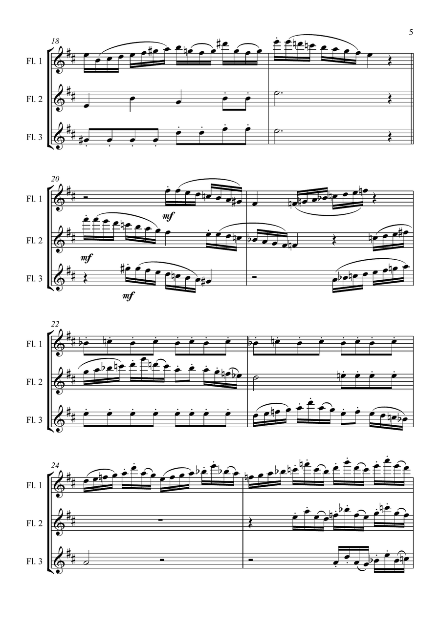 Flute Trio - Three Is Not A Crowd Flute Trio scores gallery preview page 5