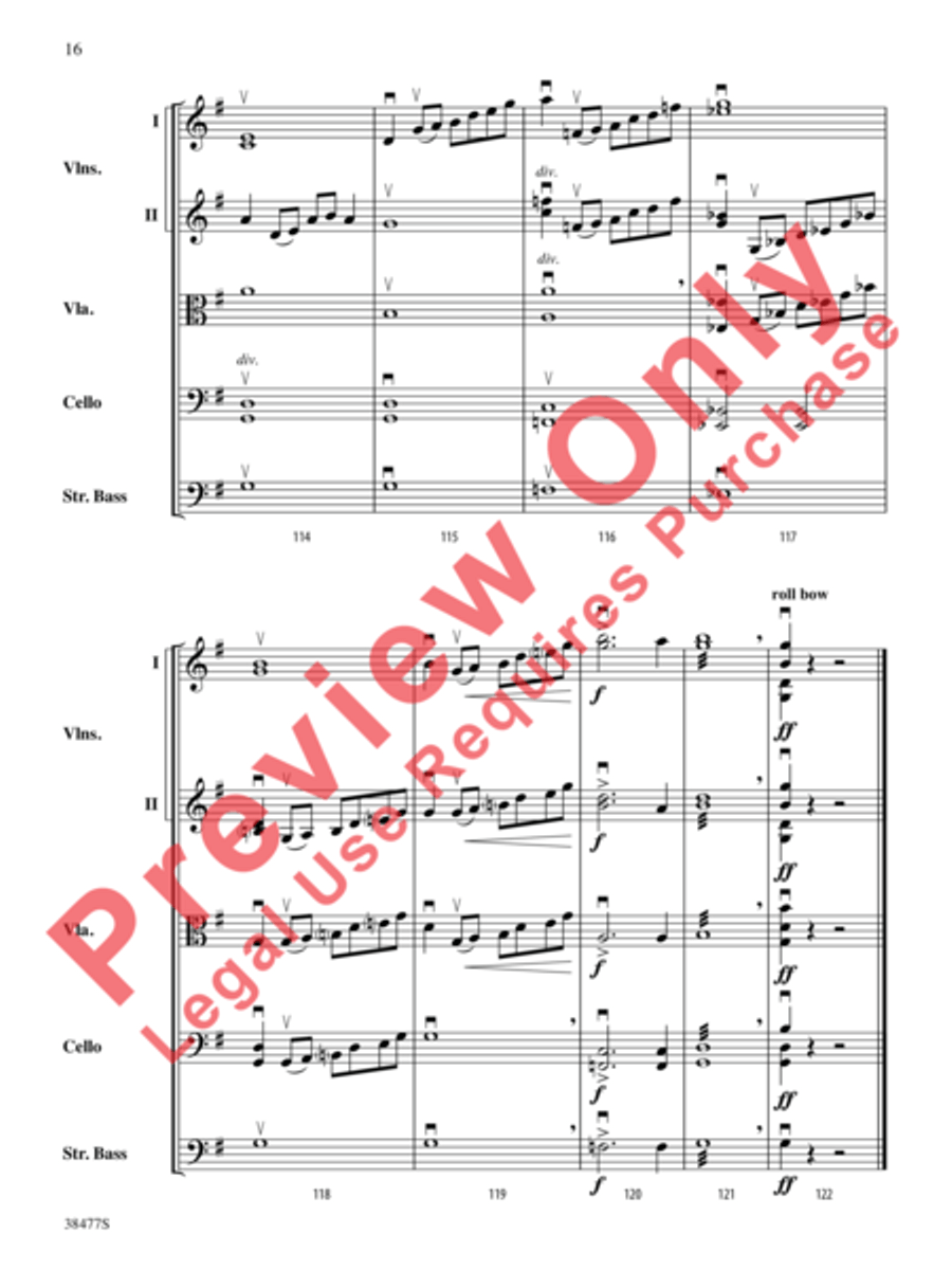 Western Skies Western Skies String Orchestra scores gallery preview page 17