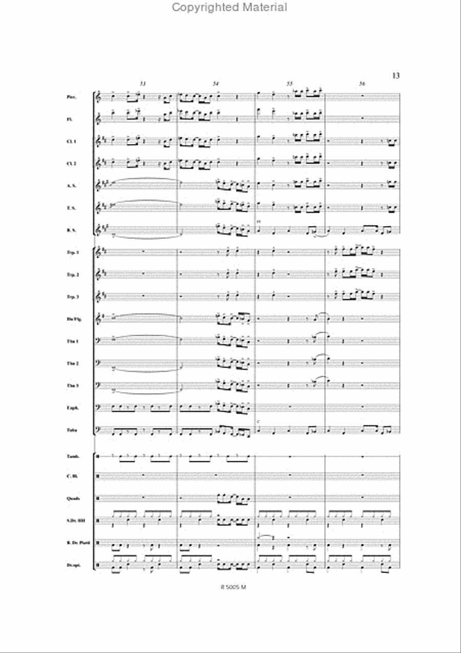 Think Think Marching Band scores gallery preview page 14