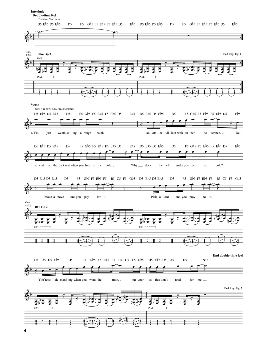 Unsainted Electric Guitar scores gallery preview page 4