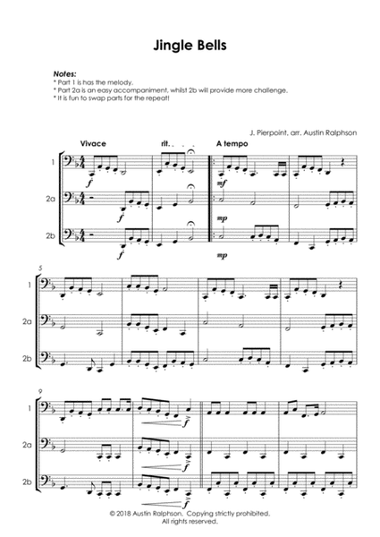 Jingle Bells - tuba duet (easy / intermediate level) image number null
