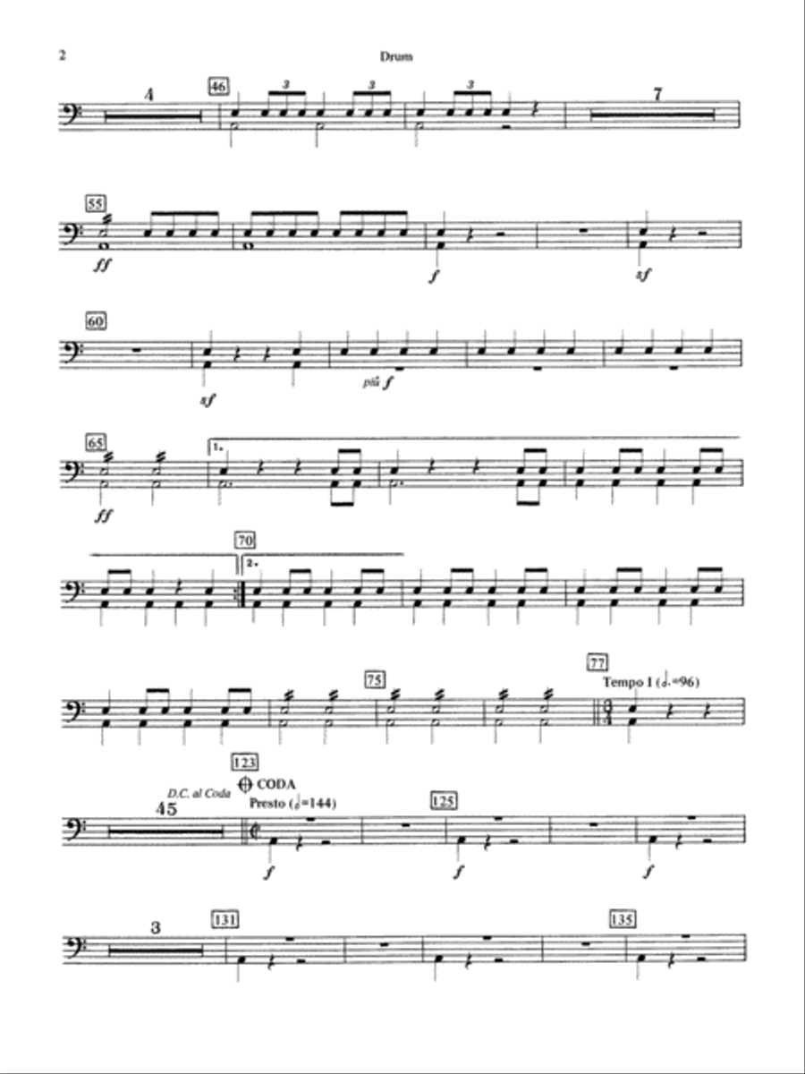 Beethoven's 5th Symphony, Finale: Drums Full Orchestra scores gallery preview page 2